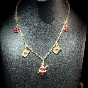 Gold Heart Charm Necklace